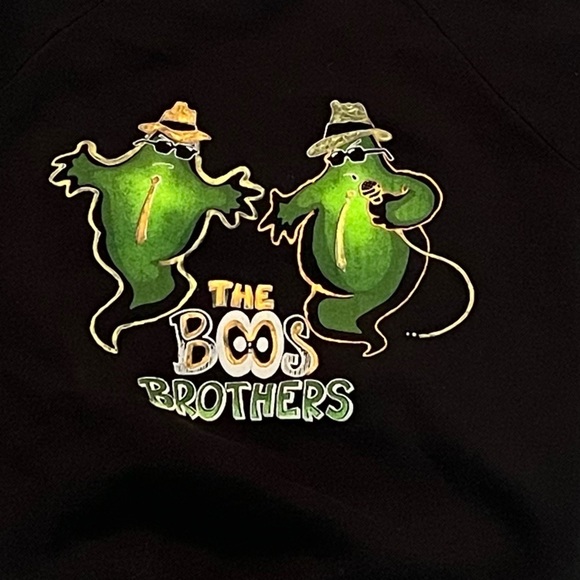Vintage 1980s Boos Brothers Ghosts Halloween 80s Pullover Sweatshirt - Picture 4 of 5